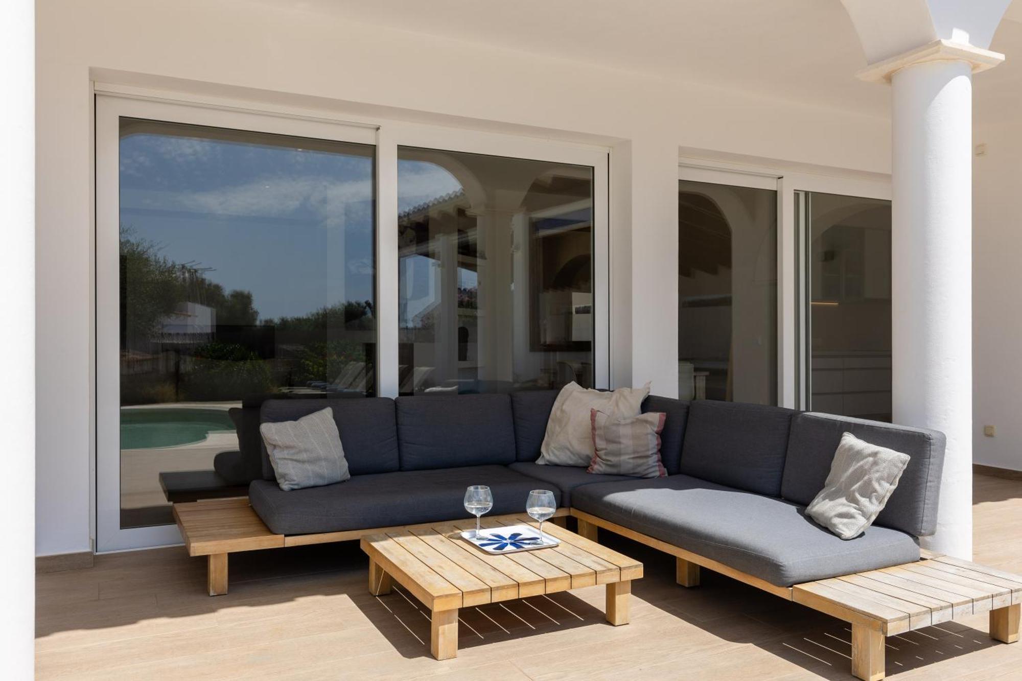 Villa Maravilla With Heatable Pool Rooftopbar With Sea Views And Range Rover Binibeca Exteriör bild