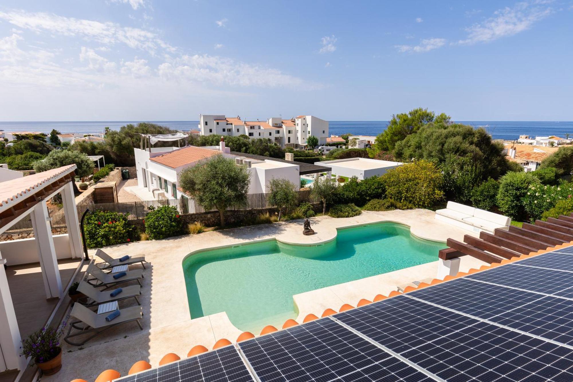 Villa Maravilla With Heatable Pool Rooftopbar With Sea Views And Range Rover Binibeca Exteriör bild
