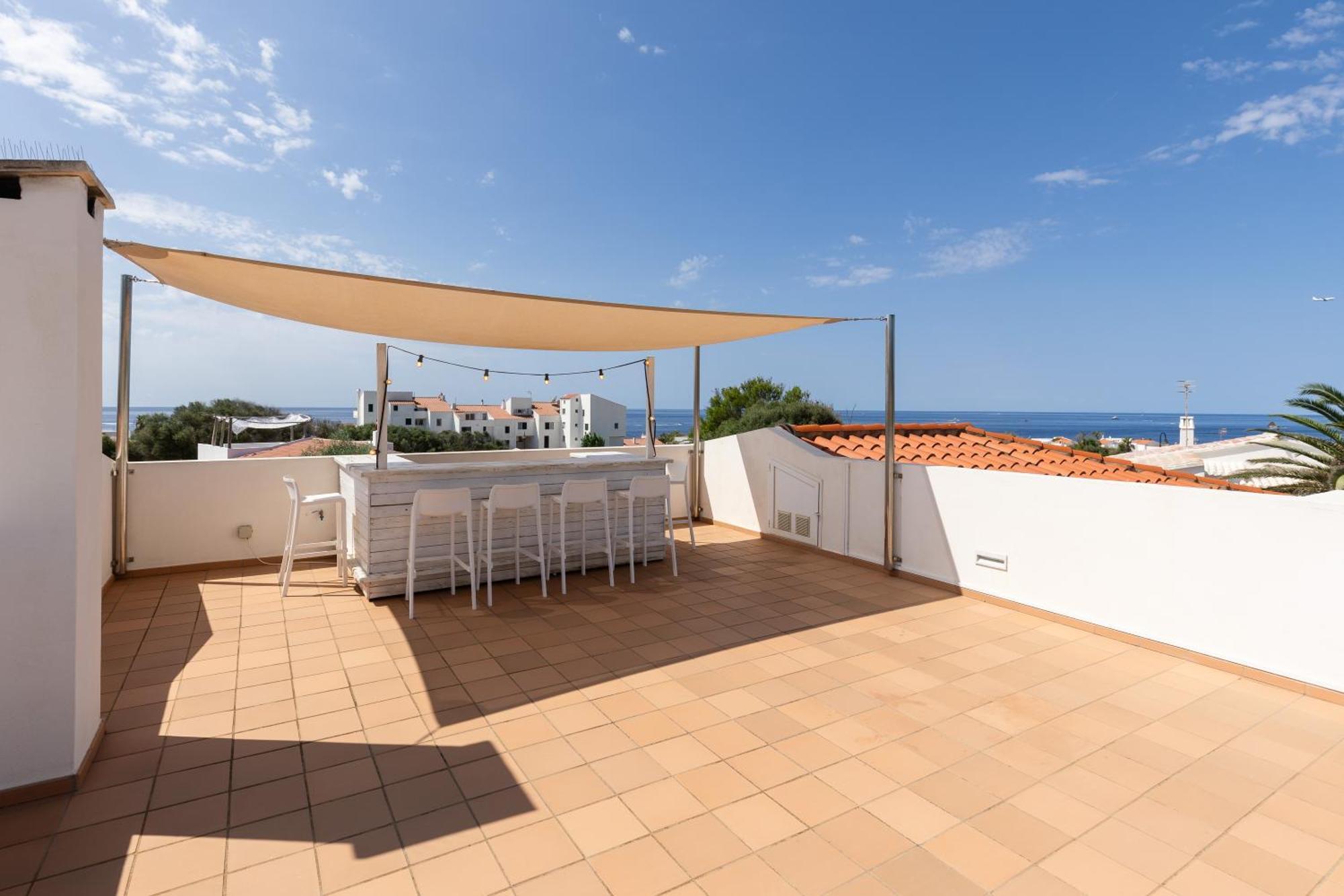 Villa Maravilla With Heatable Pool Rooftopbar With Sea Views And Range Rover Binibeca Exteriör bild