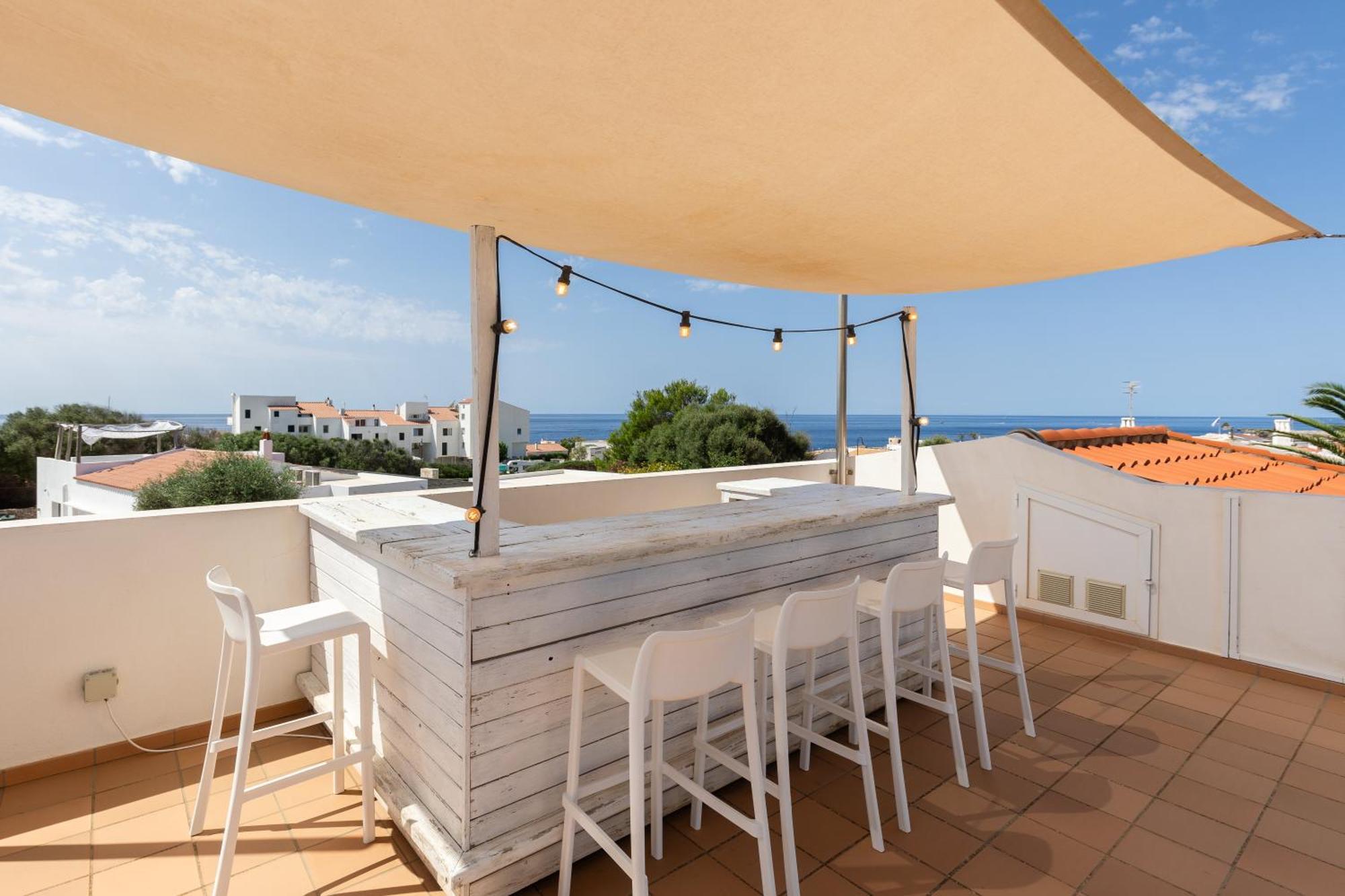 Villa Maravilla With Heatable Pool Rooftopbar With Sea Views And Range Rover Binibeca Exteriör bild